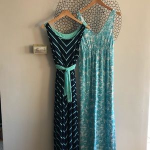 Pair of blue maternity dresses!
